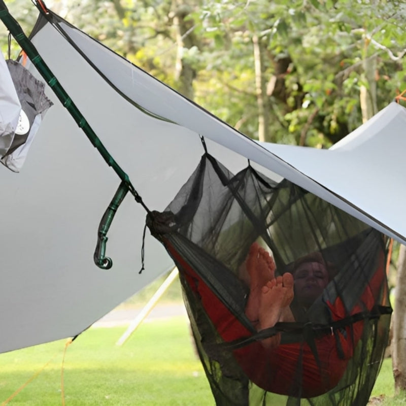 Hammock tarp with UV protection